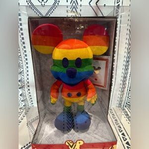 NIB Disney Year of The Mouse‎ Rainbow Mickey Mouse Plush Special Edition